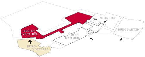 Burgvorplatz, Eingangsbereich & Oberes Vestibül